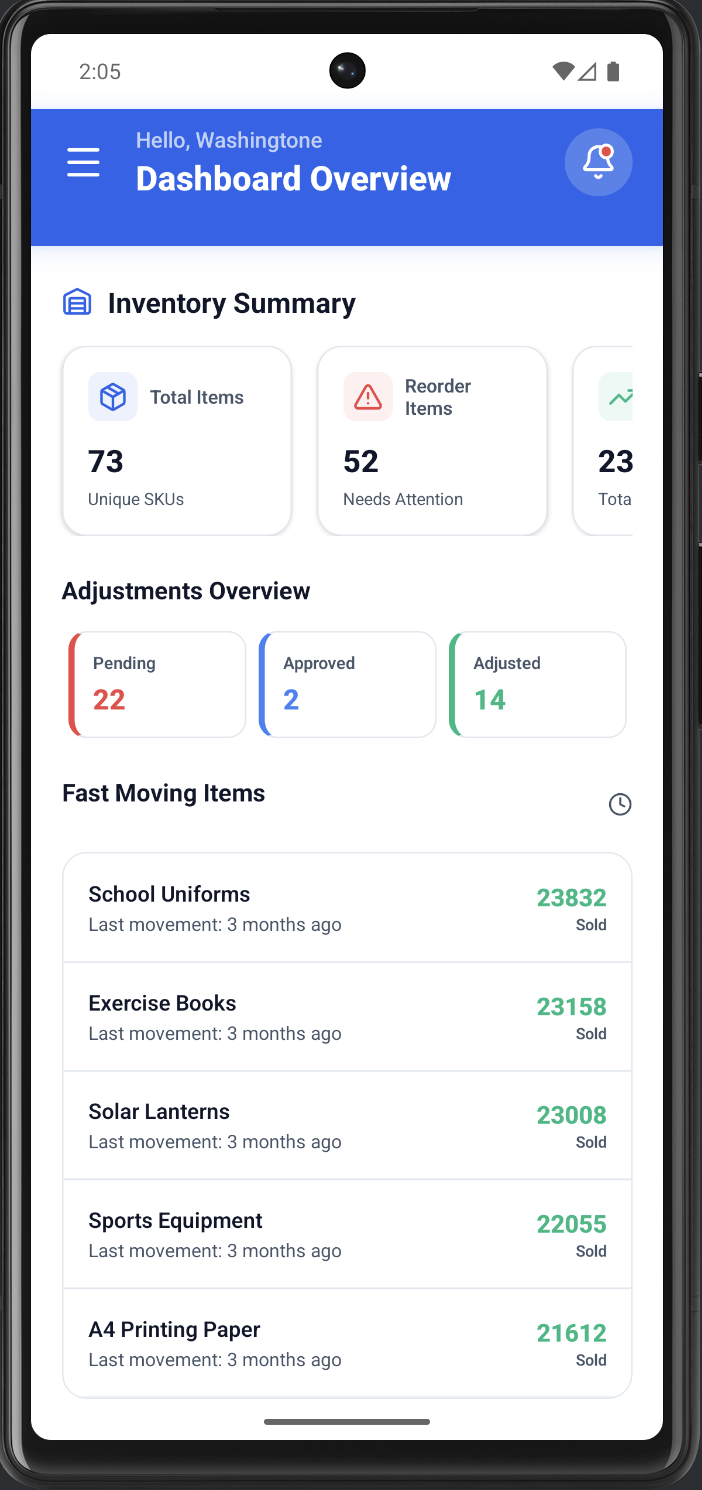 Awra OpsHub mobile app preview