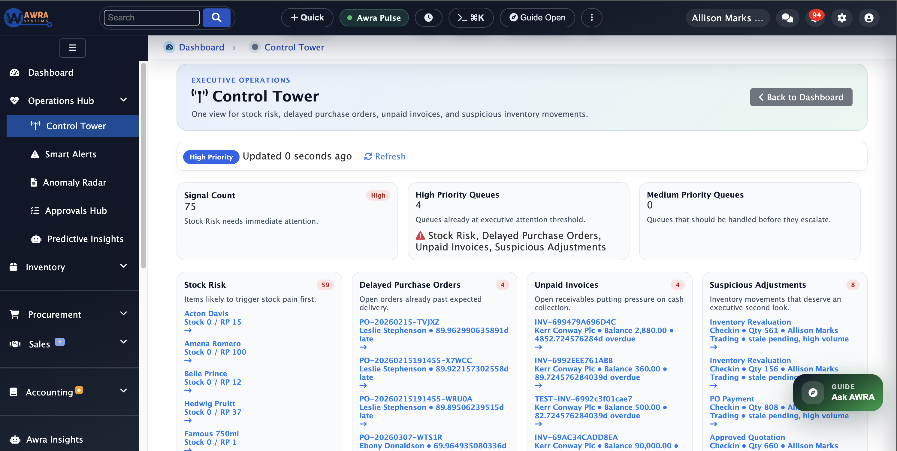 Enterprise Compliance Dashboard