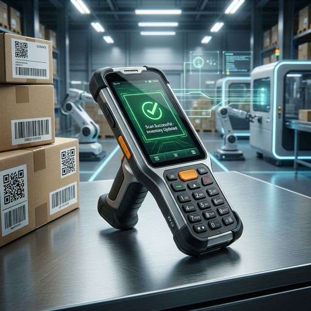 Industrial Scanner in Warehouse