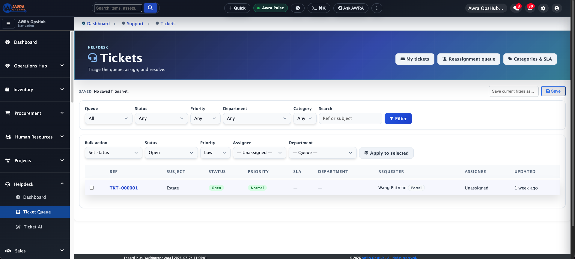 Support and helpdesk overview