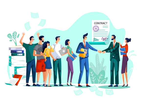Two people shaking hands — AWRA OpsHub partner program